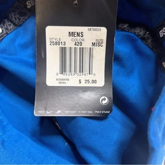 Rare Vintage NIKE SB Big Logo Stretch Fit Painters Hat Cap Y2K New NWT Cement - Picture 10 of 10